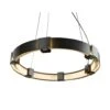 Hubbardton Forge Aura Pendant - Handcrafted Circular Metal Light -VERMONT WOODS Aura Pendant