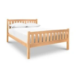 Bennington Bed With High Footboard 19 Bennington Bed With High Footboard -VERMONT WOODS Bennington Bed with High Footboard Queen 42 Headboard Natural Maple