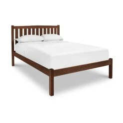 Bennington Bed With Low Footboard 23 Bennington Bed With Low Footboard -VERMONT WOODS Bennington Bed with Low Footboard High Headboard Queen Natural Walnut