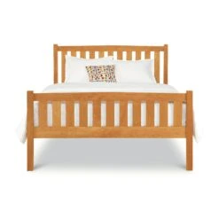 Bennington Bed With High Footboard 21 Bennington Bed With High Footboard -VERMONT WOODS Bennington Bed Queen High Footboard 48 Natural Cherry