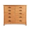 Copeland Berkeley 10-Drawer Solid Cherry Wood Dresser -VERMONT WOODS Berkeley Cherry 10 Drawer Dresser