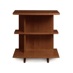 Berkeley Solid Cherry Open Shelf Nightstand - Left Hand Side -VERMONT WOODS Berkeley Cherry Open Shelf Nightstand Cognac Cherry
