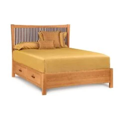 Copeland Berkeley Cherry Wood Storage Platform Bed
