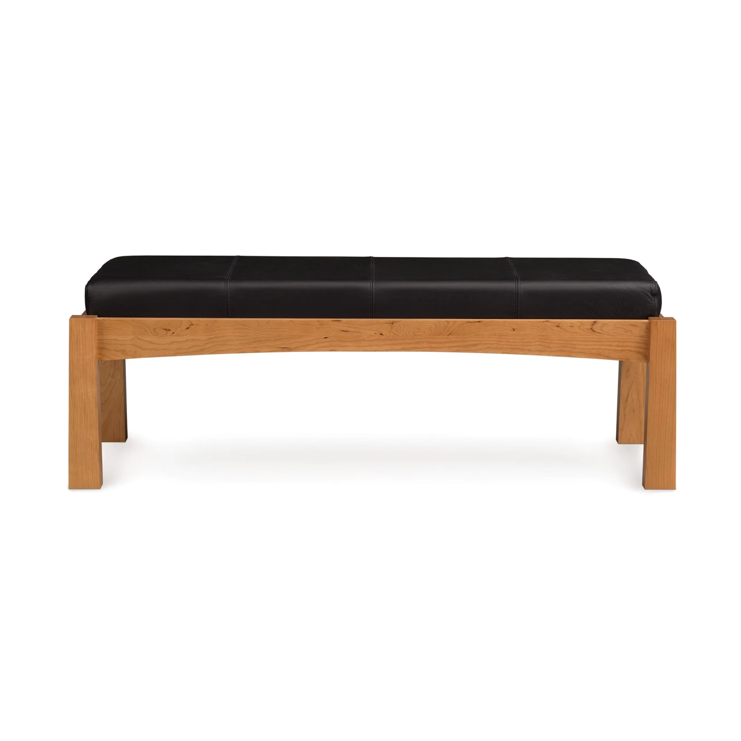 Copeland Berkeley Upholstered Solid Cherry Wood Bench 4 Copeland Berkeley Upholstered Solid Cherry Wood Bench - Image 2