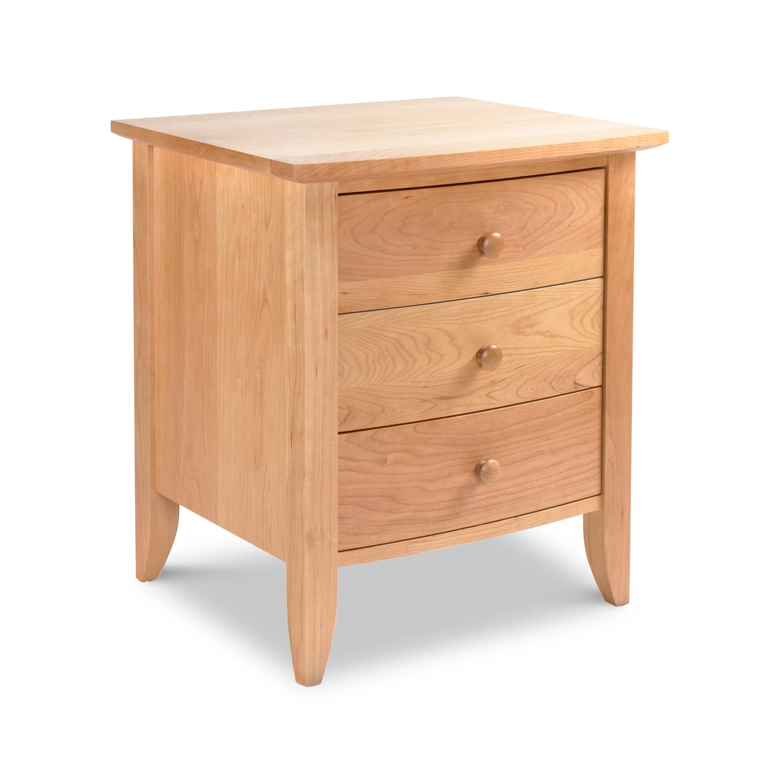 Bow Front 3-Drawer Nightstand: Handcrafted Modern Bedside Storage 7 Bow Front 3-Drawer Nightstand: Handcrafted Modern Bedside Storage - Image 5