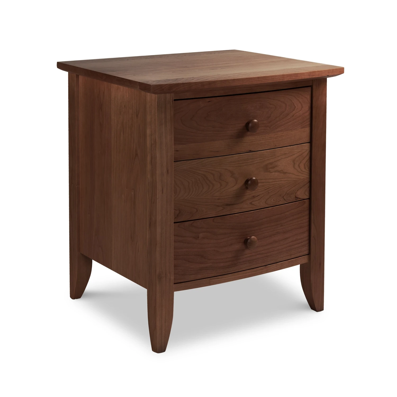 Bow Front 3-Drawer Nightstand: Handcrafted Modern Bedside Storage 8 Bow Front 3-Drawer Nightstand: Handcrafted Modern Bedside Storage - Image 6