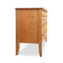 Vermont Handmade Bow Front 6-Drawer Dresser - Natural Solid Wood -VERMONT WOODS Bow Front 6 Drawer Dresser 2