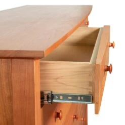 Handcrafted Bow Front 8-Drawer Dresser in Sustainable Solid Wood -VERMONT WOODS Bow Front 8 Drawer Dresser 4