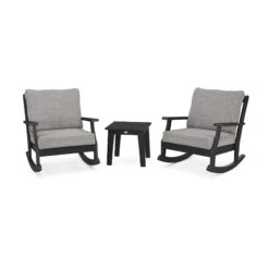 POLYWOOD Braxton 3-Piece Deep Seating Rocker Set