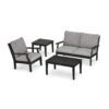POLYWOOD Braxton 4-Piece Deep Seating Set -VERMONT WOODS Braxton 4 Piece Deep Seating Set