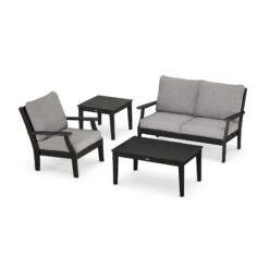 POLYWOOD Braxton 4-Piece Deep Seating Set