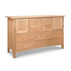 Burlington Shaker 8-Drawer 2-Door Dresser -VERMONT WOODS Burlington Shaker 8 Drawer 2 Door Dresser Natural Maple yorc2z