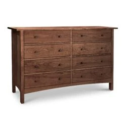 Burlington Shaker 8-Drawer Dresser - Handcrafted Solid Wood Chest 17 Burlington Shaker 8-Drawer Dresser - Handcrafted Solid Wood Chest -VERMONT WOODS Burlington Shaker 8 Drawer Dresser Natural Walnut 812egr