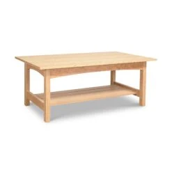 Burlington Shaker Handcrafted Solid Wood Coffee Table -VERMONT WOODS Burlington Shaker Coffee Table Natural Maple