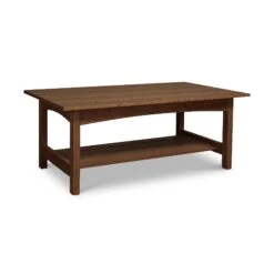 Burlington Shaker Handcrafted Solid Wood Coffee Table -VERMONT WOODS Burlington Shaker Coffee Table Natural Walnut