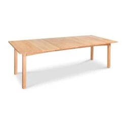Burlington Shaker Rectangle Extension Dining Table -VERMONT WOODS Burlington Shaker Extension Dining Table 40x60 2 Leaves Natural Maple