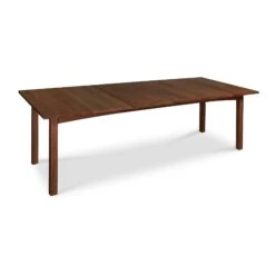 Burlington Shaker Rectangle Extension Dining Table -VERMONT WOODS Burlington Shaker Extension Dining Table 40x60 2 Leaves Natural Walnut