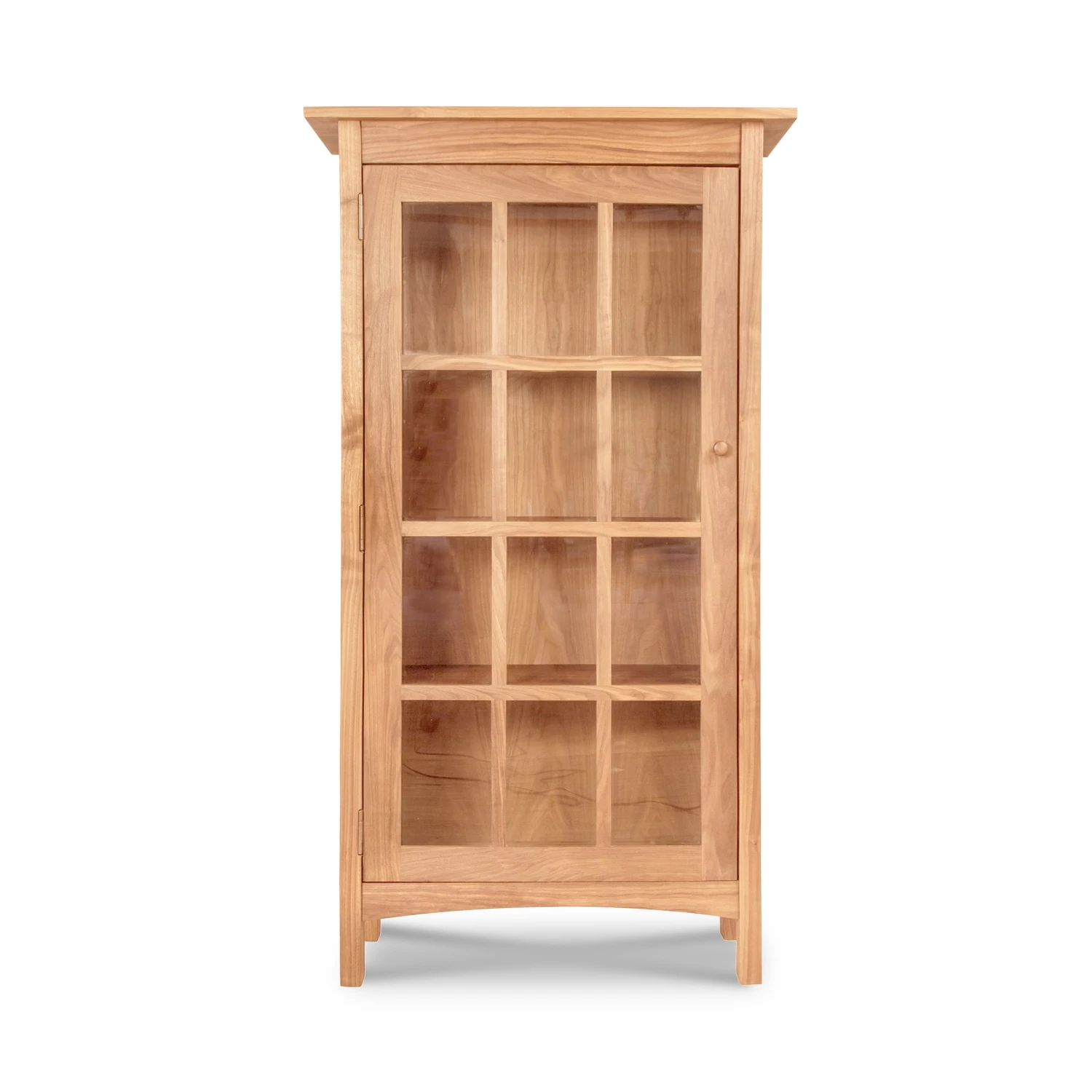 Burlington Shaker Glass Door Bookcase: Handcrafted Solid Wood Storage 8 Burlington Shaker Glass Door Bookcase: Handcrafted Solid Wood Storage - Image 6