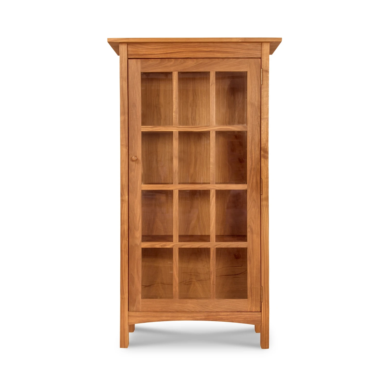 Burlington Shaker Glass Door Bookcase: Handcrafted Solid Wood Storage 4 Burlington Shaker Glass Door Bookcase: Handcrafted Solid Wood Storage - Image 2