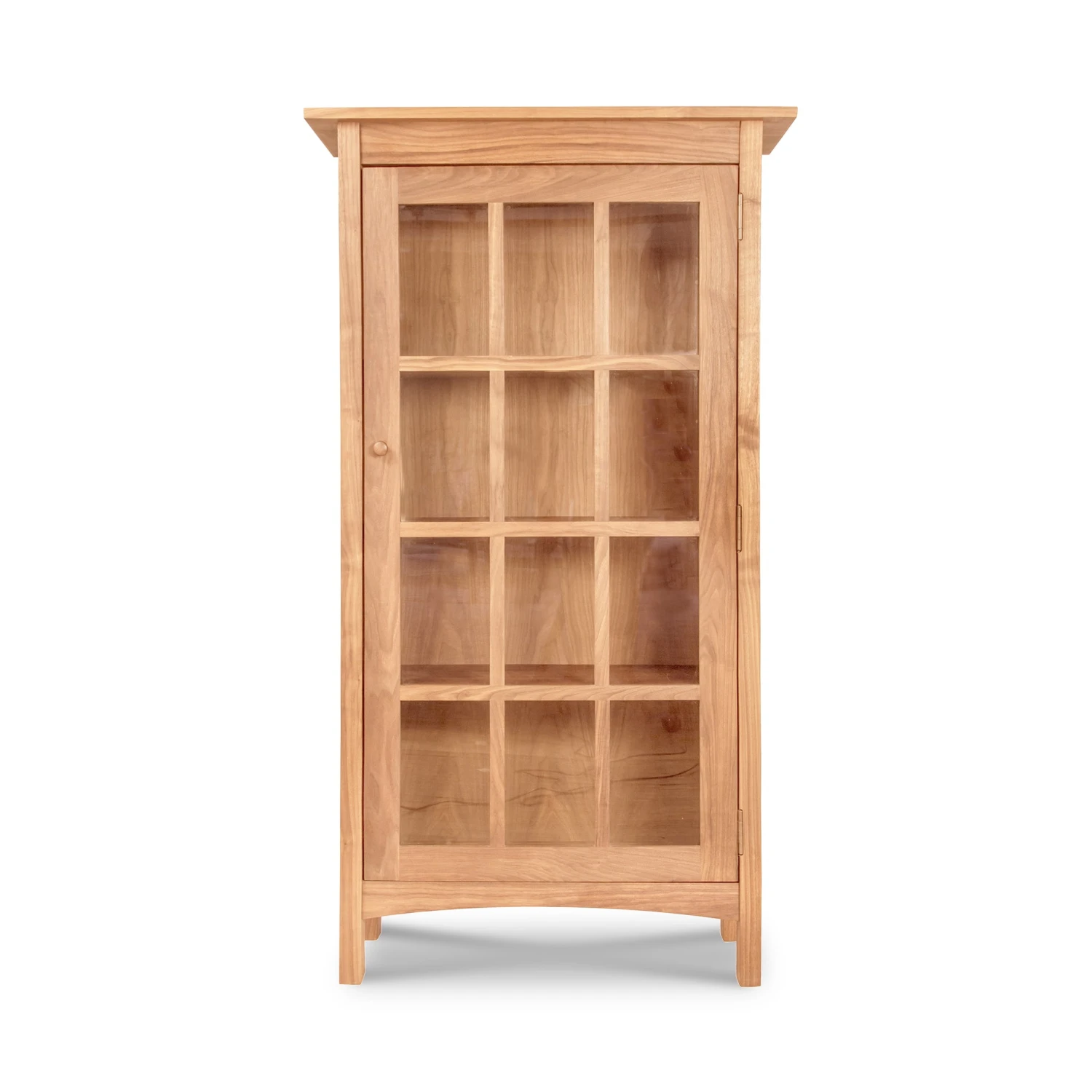 Burlington Shaker Glass Door Bookcase: Handcrafted Solid Wood Storage 5 Burlington Shaker Glass Door Bookcase: Handcrafted Solid Wood Storage - Image 3