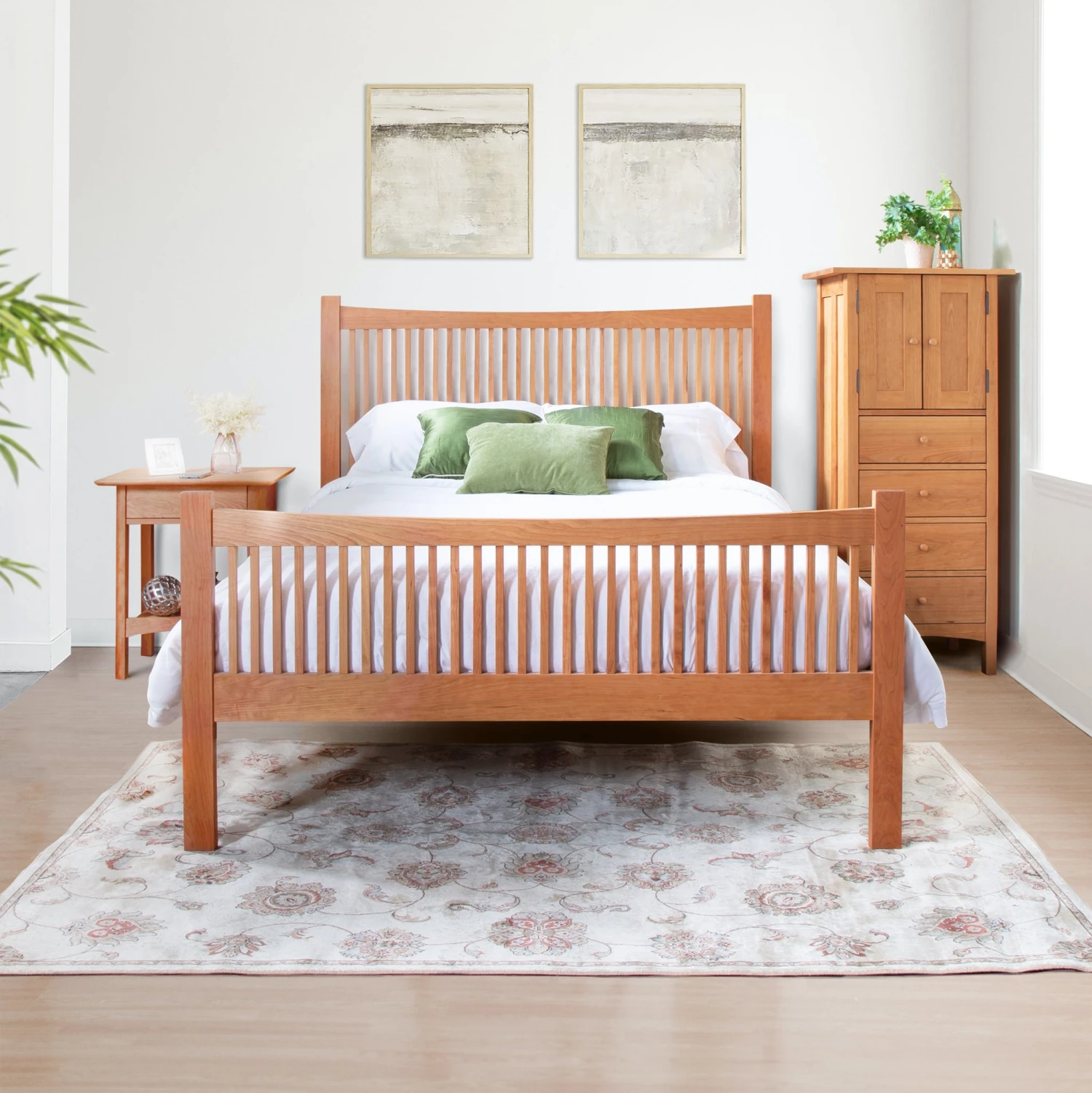 Burlington Shaker High Footboard Solid Wood Bed 4 Burlington Shaker High Footboard Solid Wood Bed - Image 2