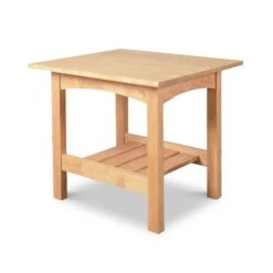 Burlington Shaker Lamp Table - Premium Handcrafted Solid Wood -VERMONT WOODS Burlington Shaker Lamp Table Natural Maple