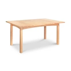 Burlington Shaker Solid Top Dining Table - Handcrafted Vermont Wood -VERMONT WOODS Burlington Shaker Solid Top Dining Table 40x60 Natural Maple