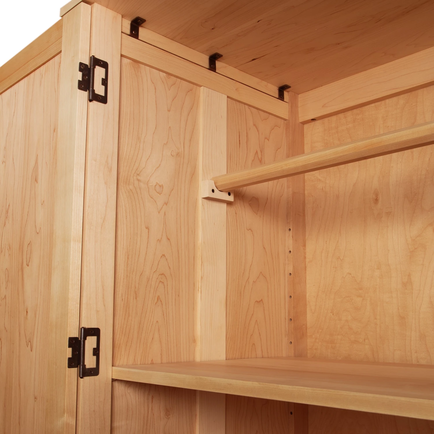 Burlington Shaker Tall Armoire: Handcrafted Solid Wood Storage 6 Burlington Shaker Tall Armoire: Handcrafted Solid Wood Storage - Image 4