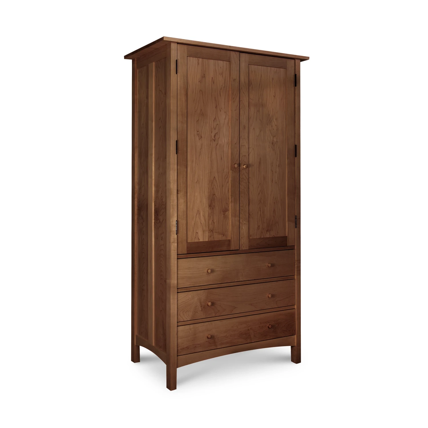 Burlington Shaker Tall Armoire: Handcrafted Solid Wood Storage 9 Burlington Shaker Tall Armoire: Handcrafted Solid Wood Storage - Image 7