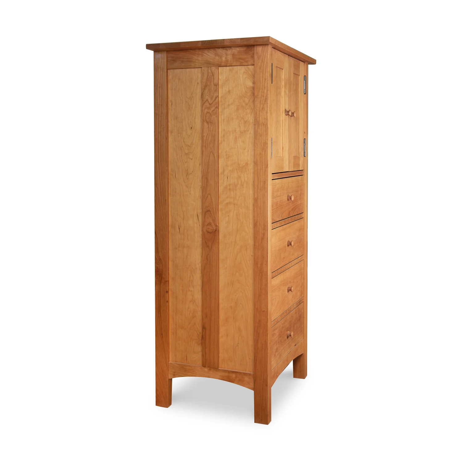 Burlington Shaker Tall Storage Chest - Handcrafted Solid Wood Armoire 6 Burlington Shaker Tall Storage Chest - Handcrafted Solid Wood Armoire - Image 4