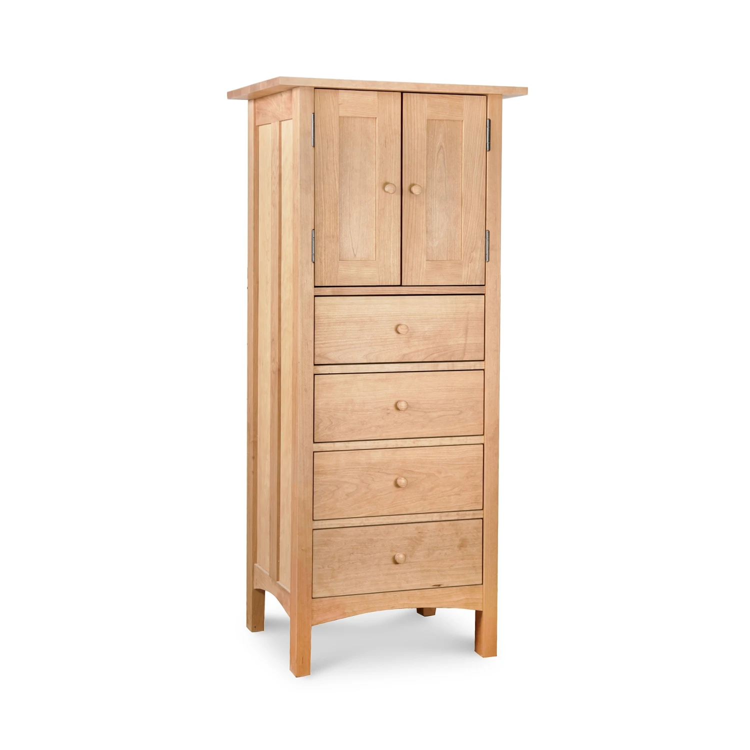 Burlington Shaker Tall Storage Chest - Handcrafted Solid Wood Armoire 15 Burlington Shaker Tall Storage Chest - Handcrafted Solid Wood Armoire - Image 13