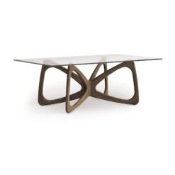 Copeland Butterfly Glass Top Dining Table 24 Copeland Butterfly Glass Top Dining Table -VERMONT WOODS Butterfly Glass Top Table 42x72 Taupe Oak