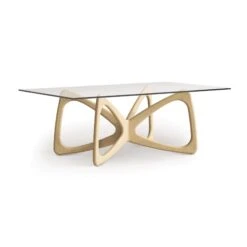 Copeland Butterfly Glass Top Dining Table 26 Copeland Butterfly Glass Top Dining Table -VERMONT WOODS Butterfly Glass Top Table 48x84 Natural Oak