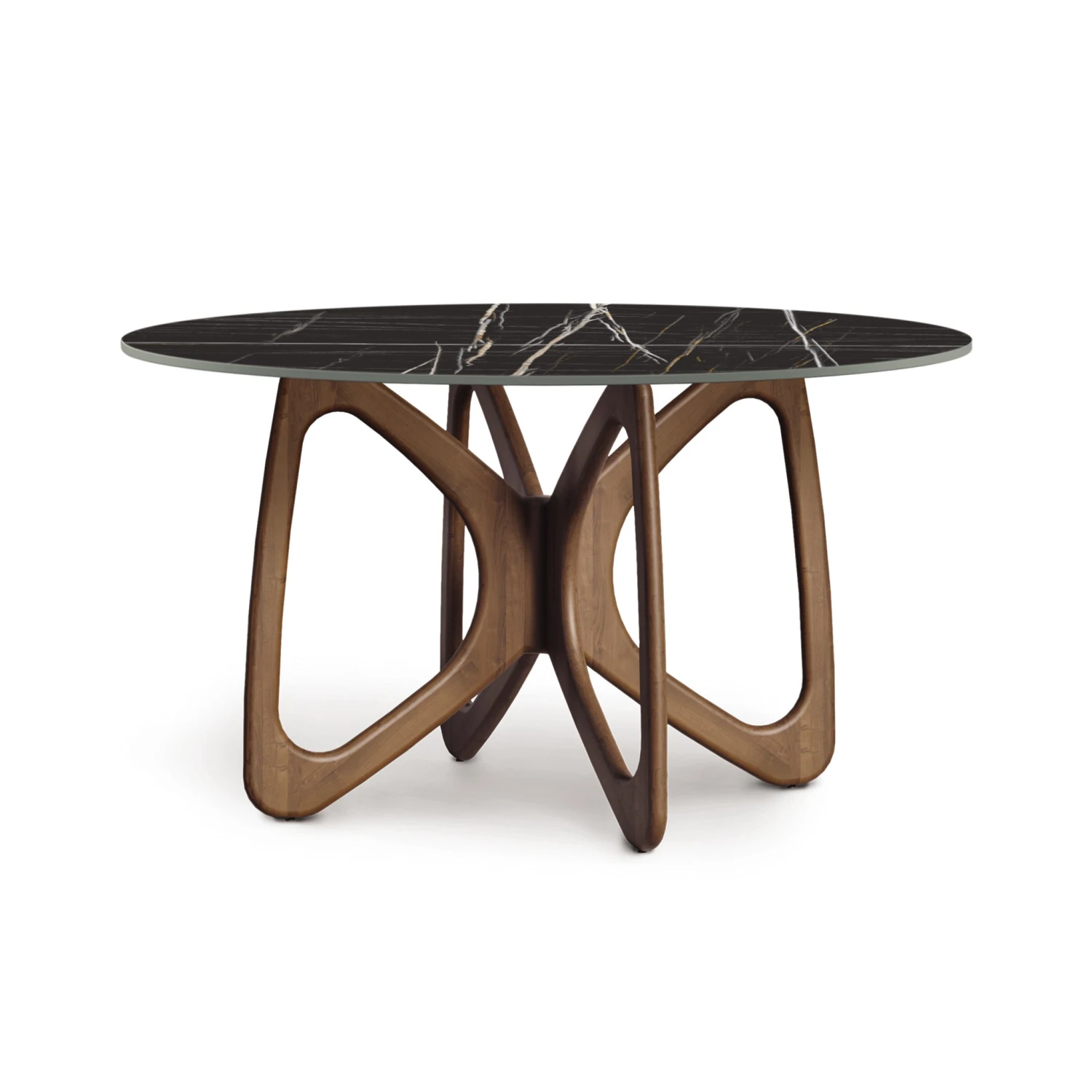 Copeland Butterfly Round Sintered Stone Top Dining Table 3 Copeland Butterfly Round Sintered Stone Top Dining Table