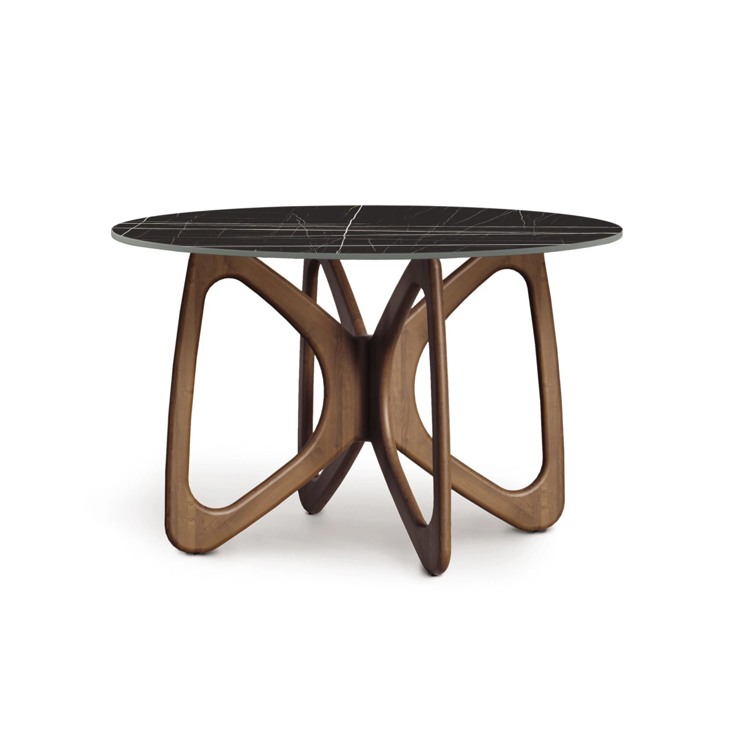 Copeland Butterfly Round Sintered Stone Top Dining Table 5 Copeland Butterfly Round Sintered Stone Top Dining Table - Image 3