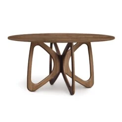 Copeland Butterfly Round Solid Top Dining Table 9 Copeland Butterfly Round Solid Top Dining Table -VERMONT WOODS Butterfly Round Solid Top Table 60 Inch Natural Walnut