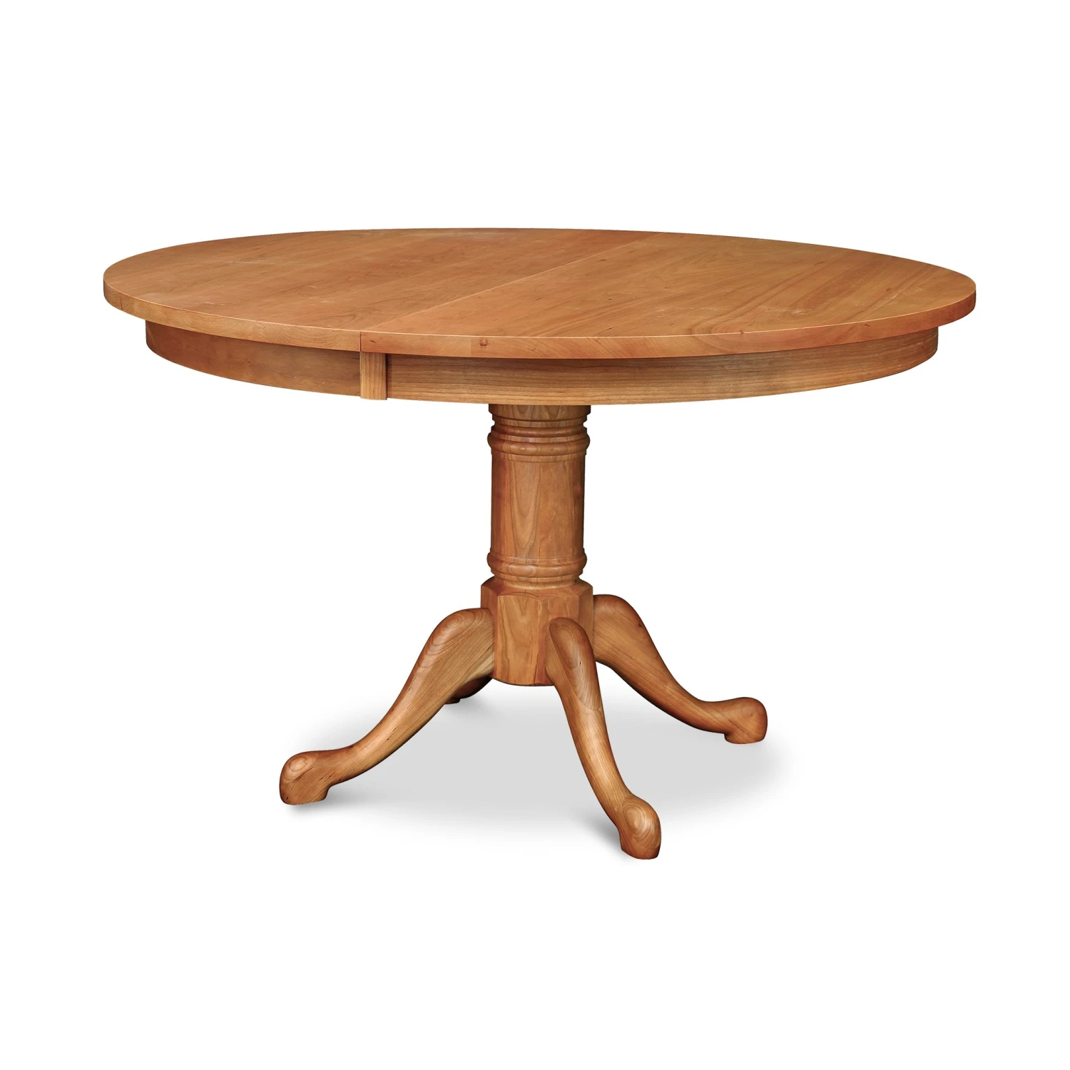 Handcrafted Cabriole Round Pedestal Extension Dining Table 3 Handcrafted Cabriole Round Pedestal Extension Dining Table