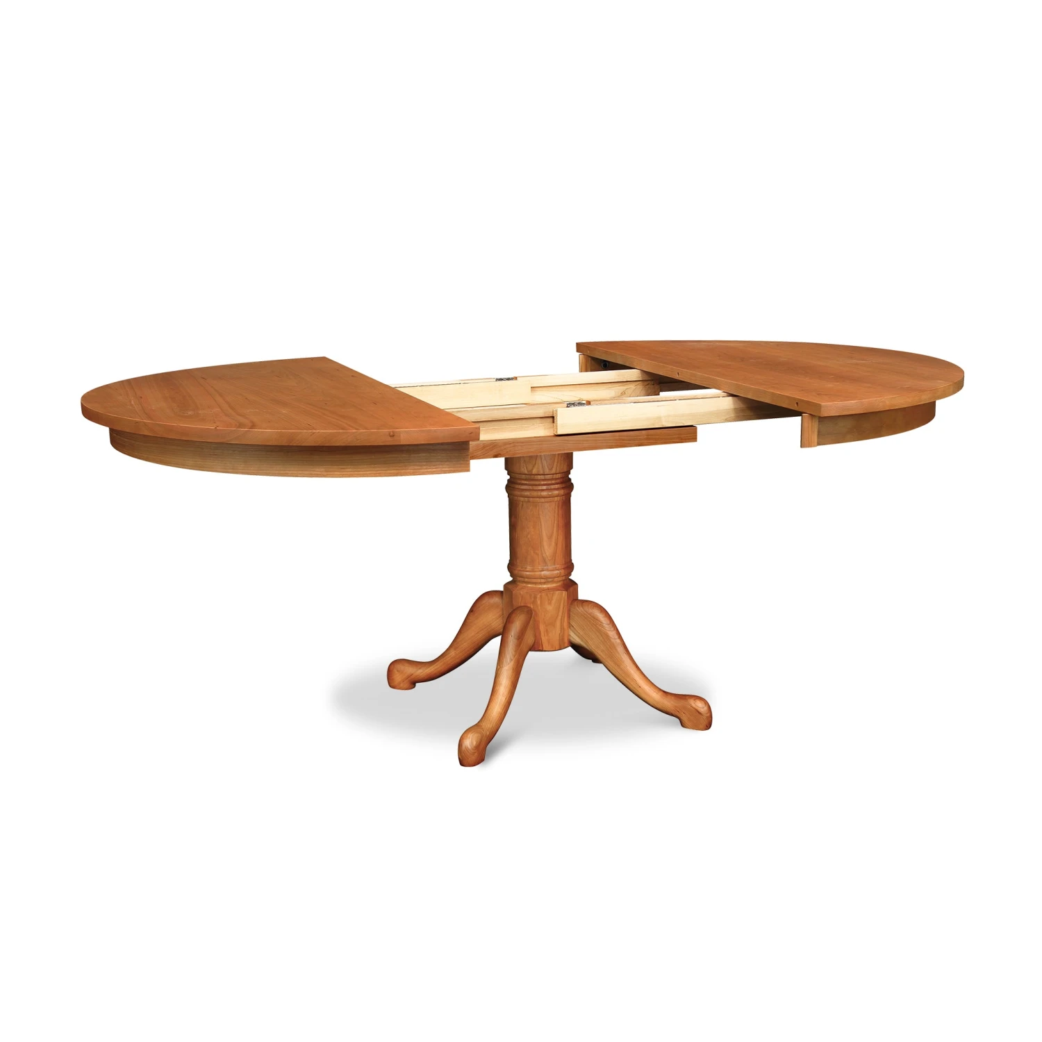 Handcrafted Cabriole Round Pedestal Extension Dining Table 4 Handcrafted Cabriole Round Pedestal Extension Dining Table - Image 2