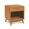Catalina 1-Drawer Enclosed Shelf Nightstand - Solid Wood 1 Catalina 1-Drawer Enclosed Shelf Nightstand - Solid Wood -VERMONT WOODS Catalina Cherry 1 Drawer Enclosed Shelf Nightstand