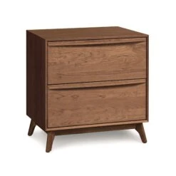 Copeland Catalina 2-Drawer Nightstand -VERMONT WOODS Catalina Cherry 2 Drawer Nightstand Saddle Cherry