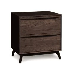 Copeland Catalina 2-Drawer Nightstand -VERMONT WOODS Catalina Cherry 2 Drawer Nightstand Smoke Cherry