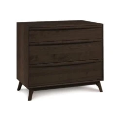 Solid Wood 3-Drawer Chest - Catalina Sustainable Handmade Furniture 17 Solid Wood 3-Drawer Chest - Catalina Sustainable Handmade Furniture -VERMONT WOODS Catalina Cherry 3 Drawer Chest Smoke Cherry