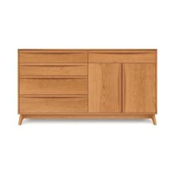 Copeland Catalina 5-Drawer, 2-Door Solid Wood Buffet