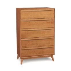 Copeland Catalina 5-Drawer Wide Chest 12 Copeland Catalina 5-Drawer Wide Chest -VERMONT WOODS Catalina Cherry 5 Drawer Wide Chest Natural Cherry