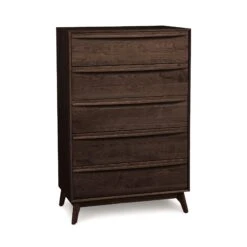 Copeland Catalina 5-Drawer Wide Chest 17 Copeland Catalina 5-Drawer Wide Chest -VERMONT WOODS Catalina Cherry 5 Drawer Wide Chest Smoke Cherry