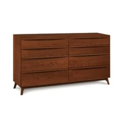 Copeland Catalina 8-Drawer Dresser 16 Copeland Catalina 8-Drawer Dresser -VERMONT WOODS Catalina Cherry 8 Drawer Dresser Cognac Cherry