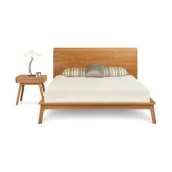 Catalina Solid Hardwood Platform Bed - Mid-Century Modern Design 16 Catalina Solid Hardwood Platform Bed - Mid-Century Modern Design -VERMONT WOODS Catalina Cherry Platform Bed 2