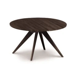 Catalina Round Extension Table 29 Catalina Round Extension Table -VERMONT WOODS Catalina Cherry Round Extension Table 48 Inch Round Smoke Cherry