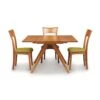 Copeland Catalina Square Extension Dining Table - Solid Wood Mid-Century 1 Copeland Catalina Square Extension Dining Table - Solid Wood Mid-Century -VERMONT WOODS Catalina Cherry Square Extension Table