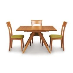 Copeland Catalina Square Extension Dining Table - Solid Wood Mid-Century